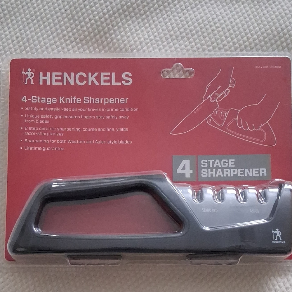 Black 4-Stage Knife Sharpener